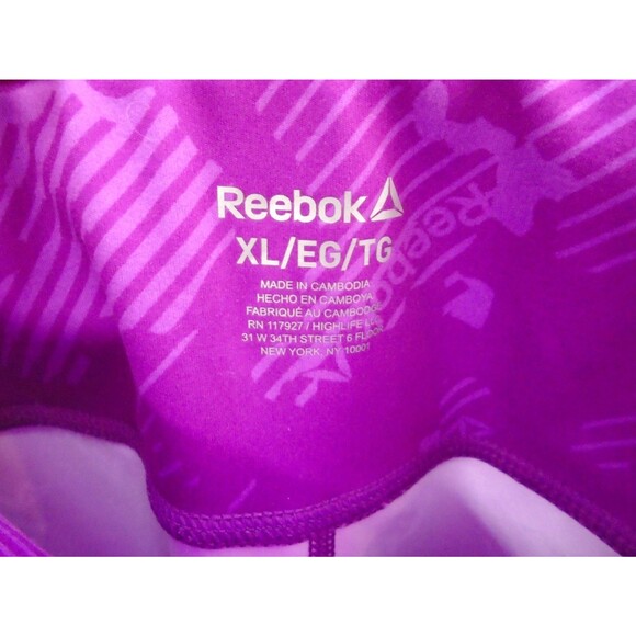 VTG Reebok Track Windbreaker Suit Womens Top Size L Leggings size XL 2 Piece Set - Picture 13 of 13